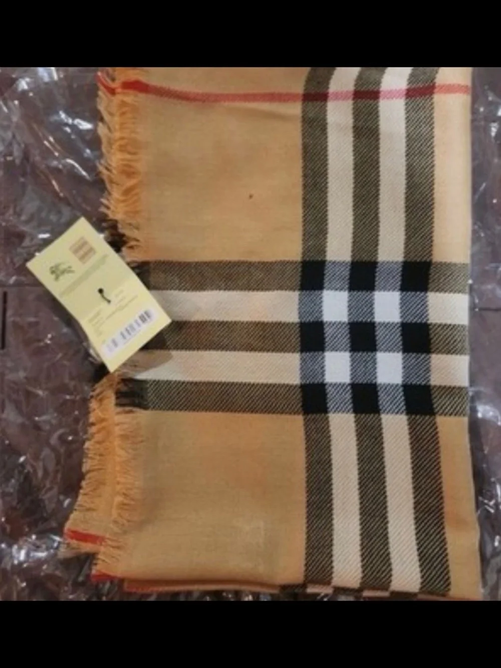 100% Cashmere Burberry Scarf